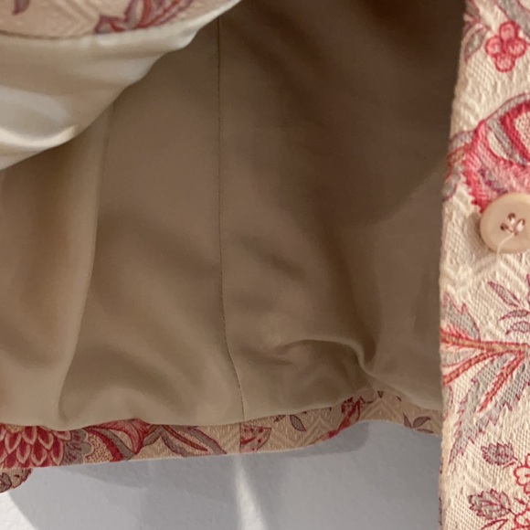 Talbots cotton/silk blend printed blazer - Picture 8 of 10